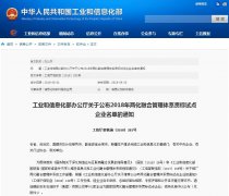 常宏榮獲2018年兩化融合管理體系貫標試點企業